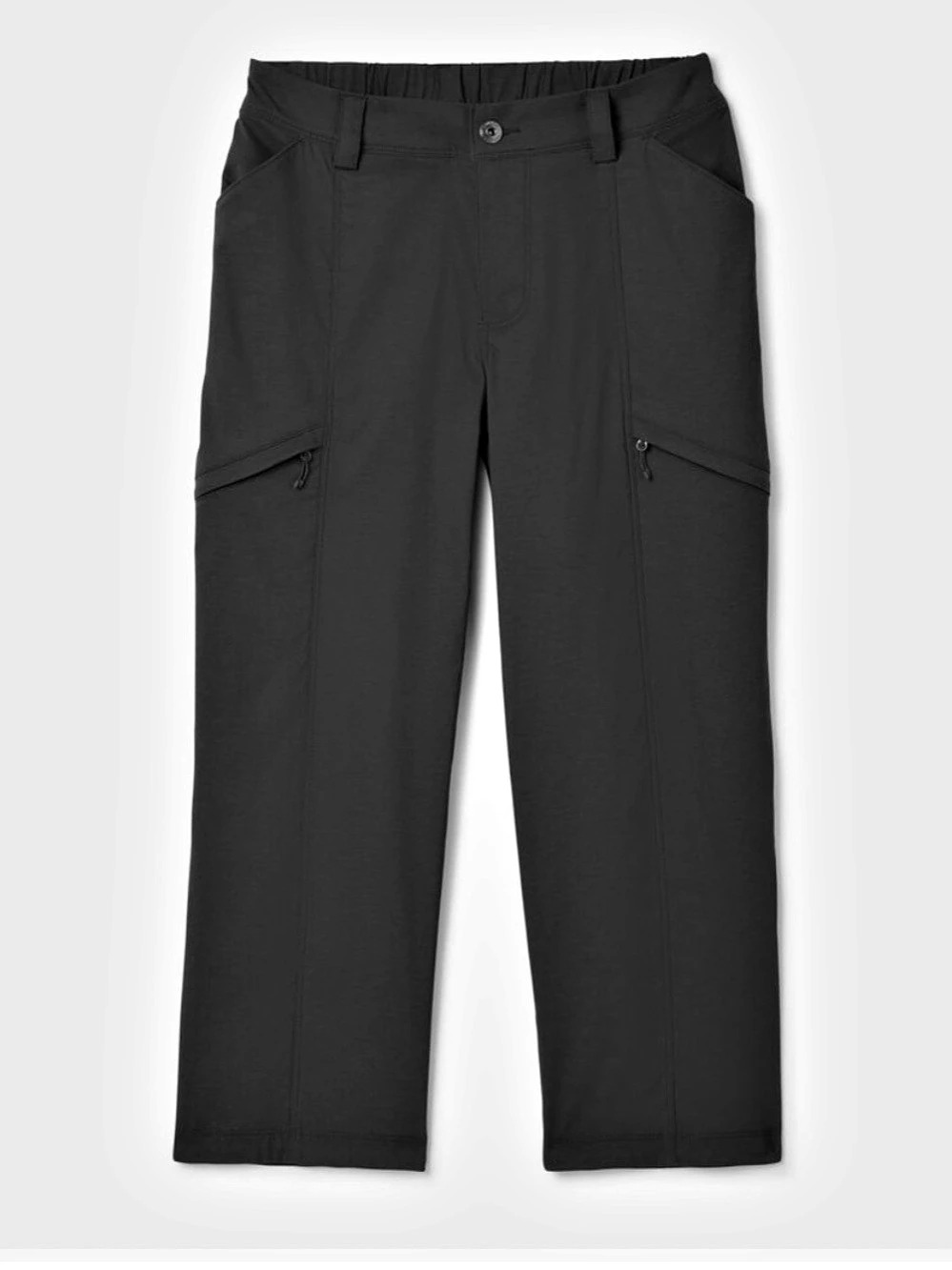 Duluth Trading Women's Dry on the Fly Capris- Black Size 12